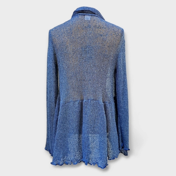 Van Klee Popcorn Knit Longsleeve Cardigan, One Size - Picture 4 of 6